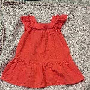 Cat & Jack Vibrant Red Ruffle Dress